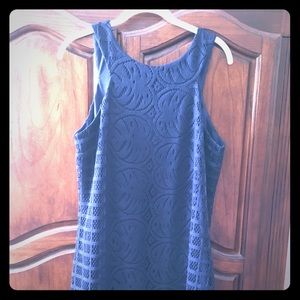 NWOT  lilly Pulitzer mango shift size large. Beautiful lace dress!